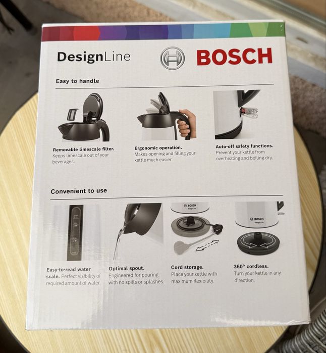 Продавам електрическа кана Bosch DesignLine TWK3P421
