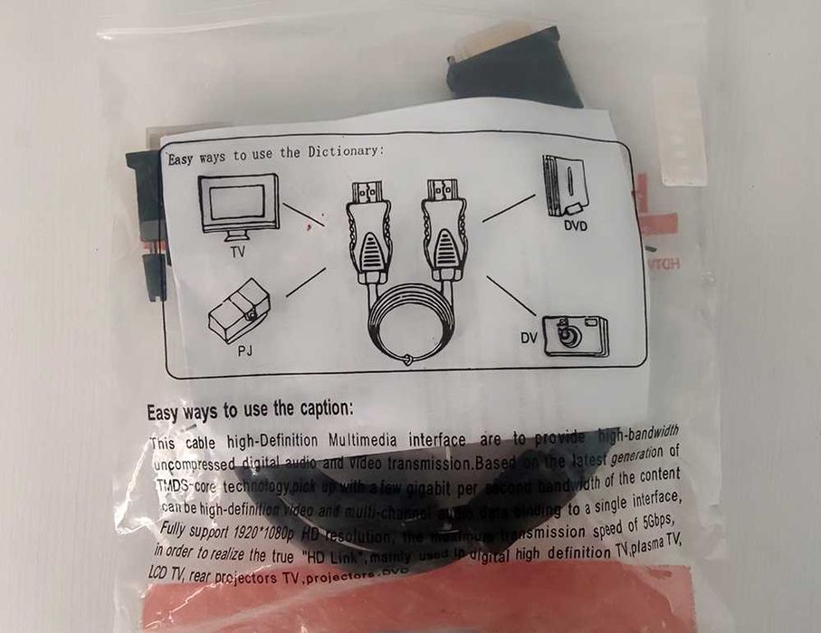 HDMI кабел 1,5м за аудио и видео
