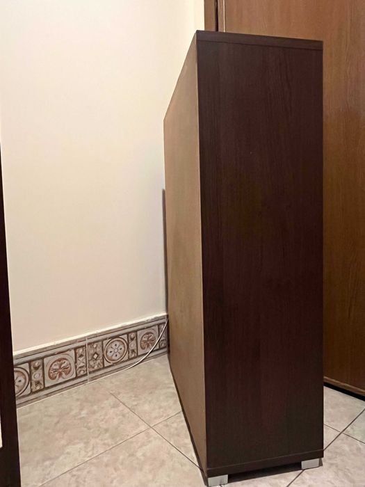 Комплект за антре ВЕНГЕ с огледало и шкаф за обувки, отлично състояние