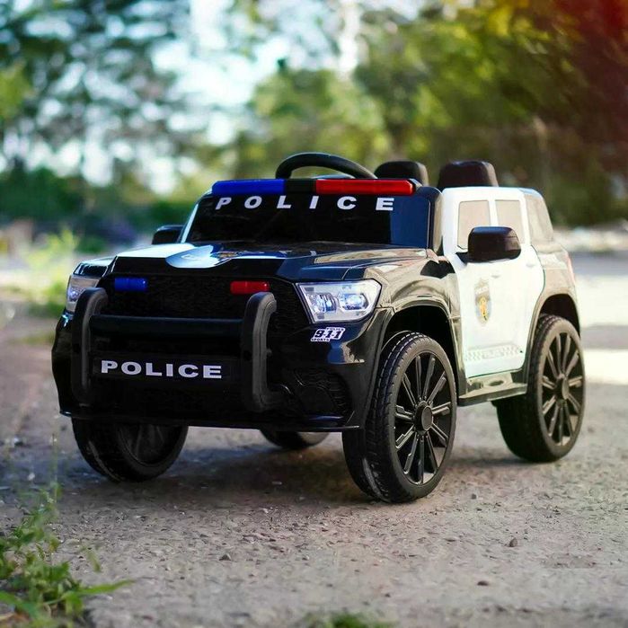 Masinuta electrica de politie Kinderauto POLICE 911 120W 12V 7Ah Black