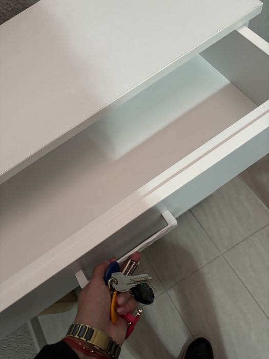 Шкаф за обувки-бял