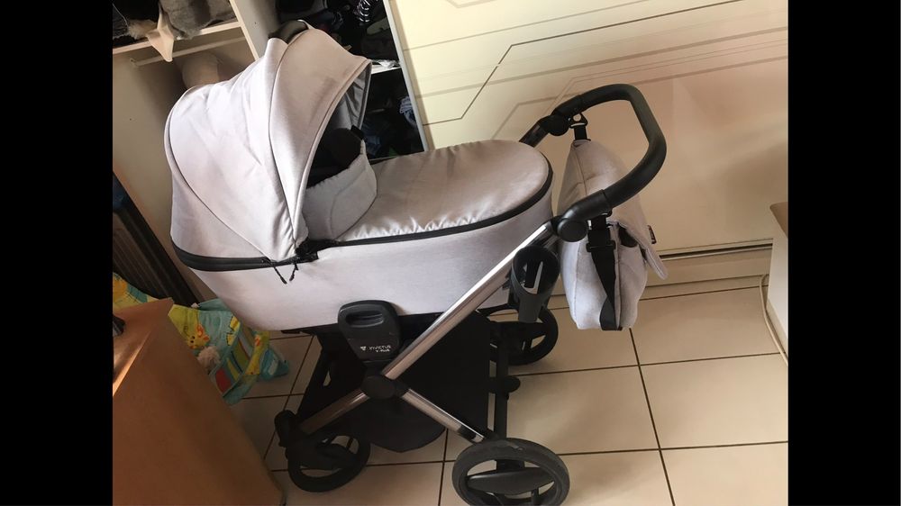 Количка, Invictus, модел V-Plus Deep, 2в1, сива