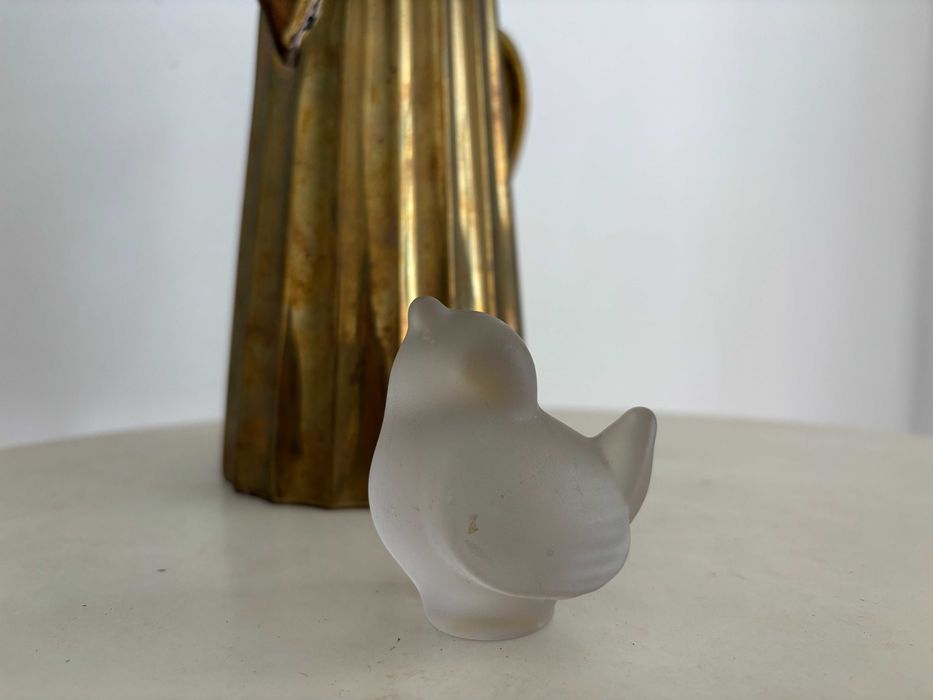 Prespapier birou Cristal de Sèvres – pasăre, Franța, ani 1950