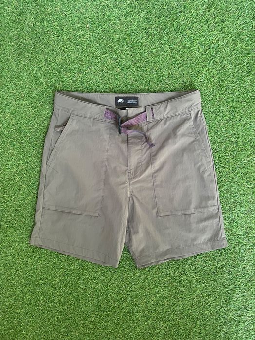 Мъжки карго панталони : Nike SB Cargo Shorts Mens 30 Grizzly Gray Dri Fit Stretch Nylon Skateboarding 30