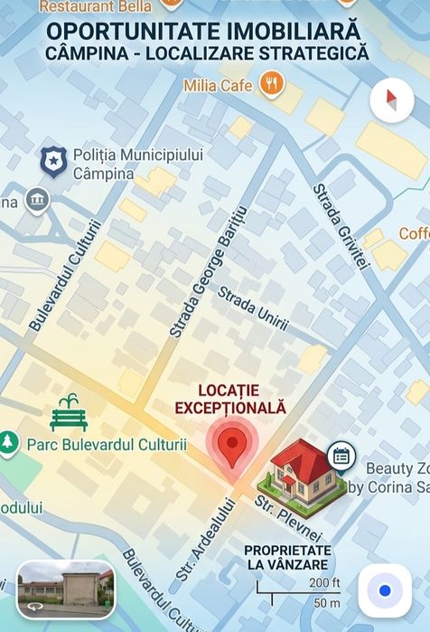 Vând proprietate centru Câmpina