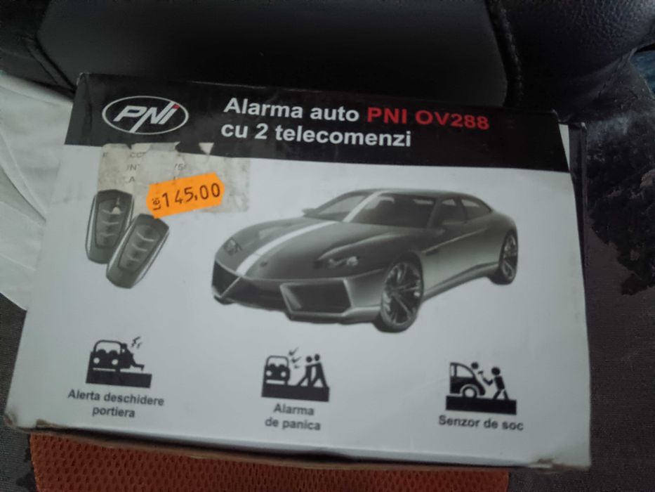 Alarmă auto 2 telecomenzi