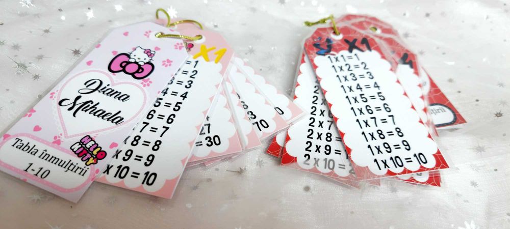 brelocuri educative tabla inmultirii