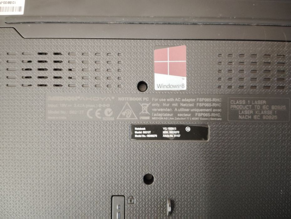 Medion akoya s6212t, Touch ,i3-4010u, 8gb, 500gb