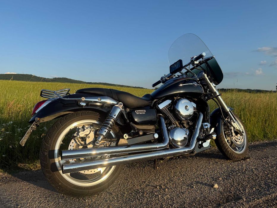 ЧОПЪР Kawasaki Meanstrike 1500 с генеранция Vance and Hines