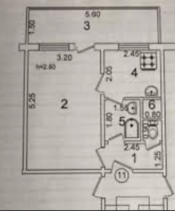 Сотилади Чиланзар 14,- Афруз 1/4/4 балкон 1,5х6