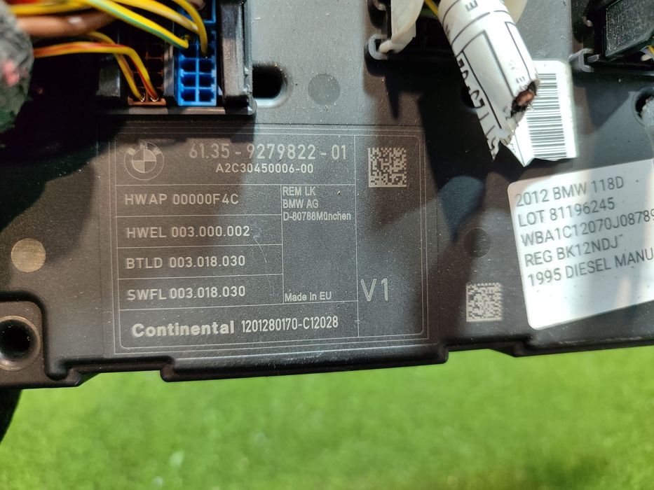 MODUL CONFORT BMW SERIA 1 F20 118D SE 2.0 DIESEL 2012 COD OEM 6135-9279822-01 / 9279822 / HATCHBACK 2011-2019