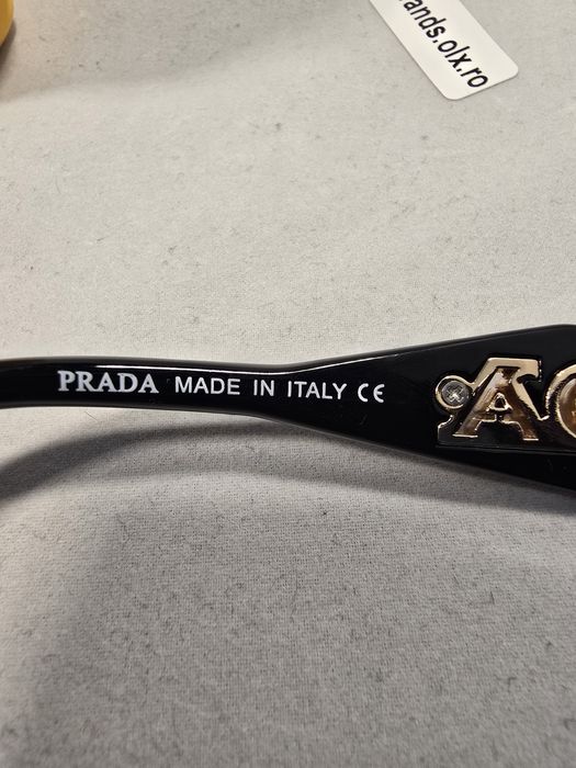 Ochelari de soare Prada, Grey, Black, 9194, made in Italy