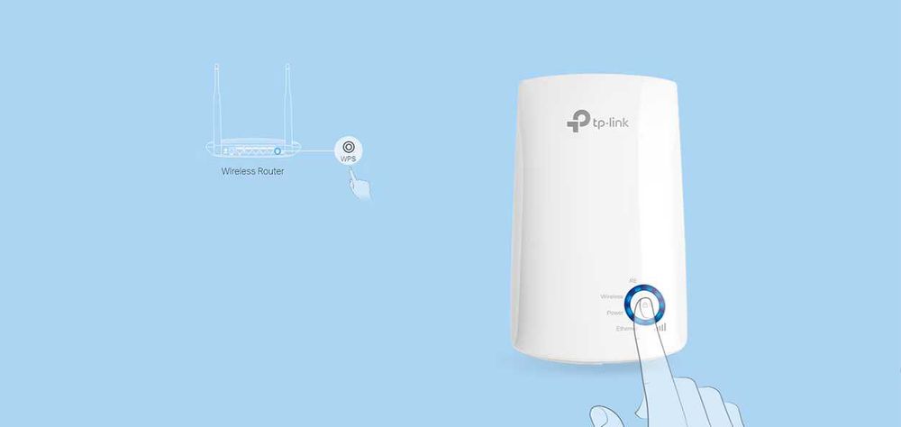 Wireless Range Extender TP-LINK TL-WA850RE, 300 Mbps, alb