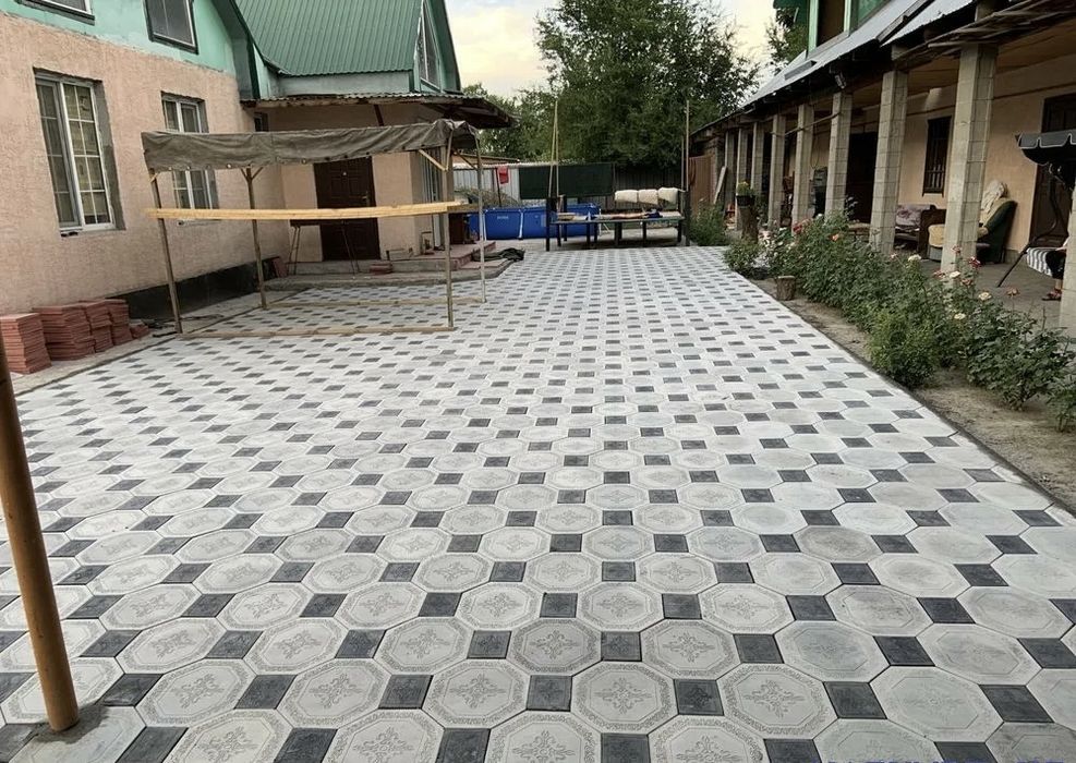 Укладка брусчатка