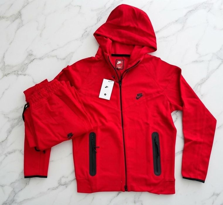 Trening Nike Tech Fleece Roșu Bumbac