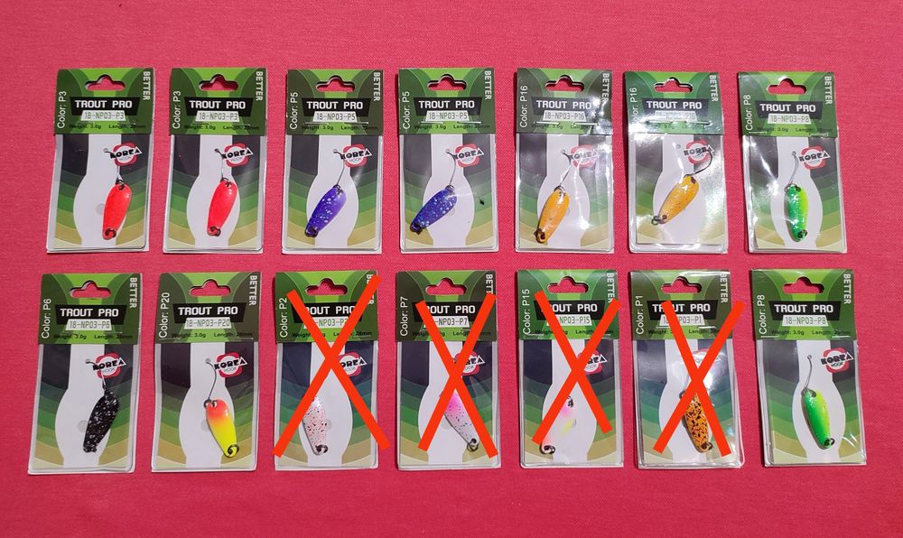 Блесны колебалки привозные