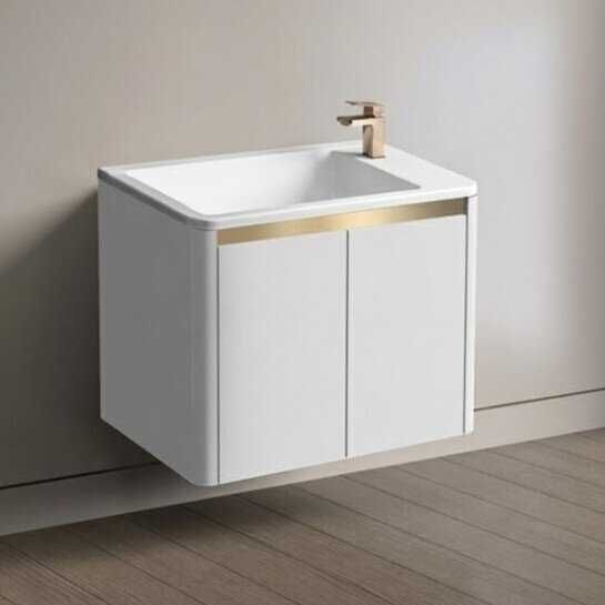 PVC шкаф за баня с мивка NOVA WHITE 60 см