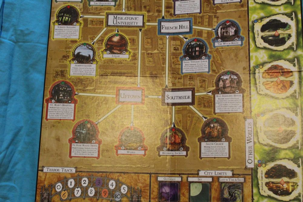 Arkham Horror 2nd/3rd editions, Eldritch Horror, 7 Wonders Duel