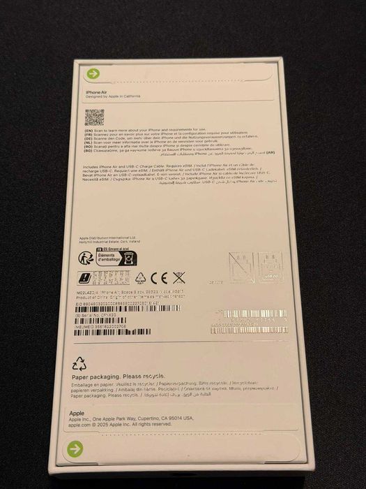 iPhone Air 256GB Space Black A3517