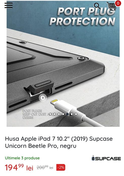 Husa Apple iPad 7 , 8 , 9 10.2 (2019 , 2020 , 2021) Supcase Unicorn