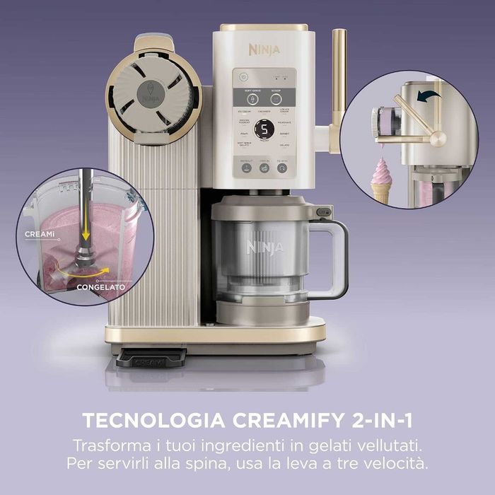 Aparat de înghețată Ninja CREAMi Scoop & Swirl