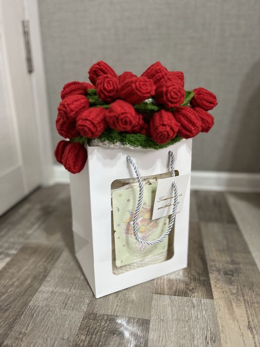 Букет, роза плед, одеяло подарок