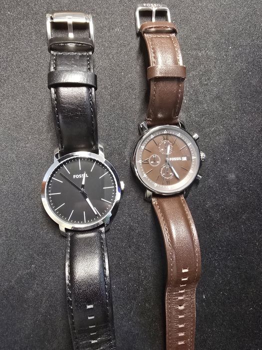 Ceas Fossil negru si maro