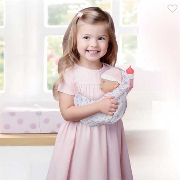 Кукла - бебе Mercado Trade, С аксесоари и кенгуру, 30 см