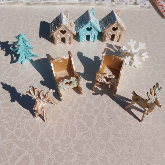 Коледни Гифт Картички 3д принт