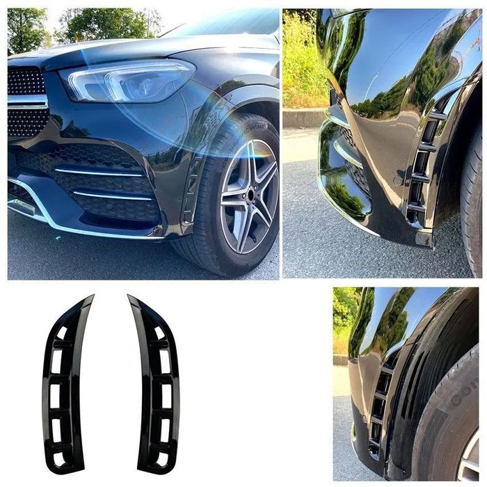 Ornamente ventilatie bara fata Mercedes GLE Coupe C167 W167 SUV (2019+) Black Design