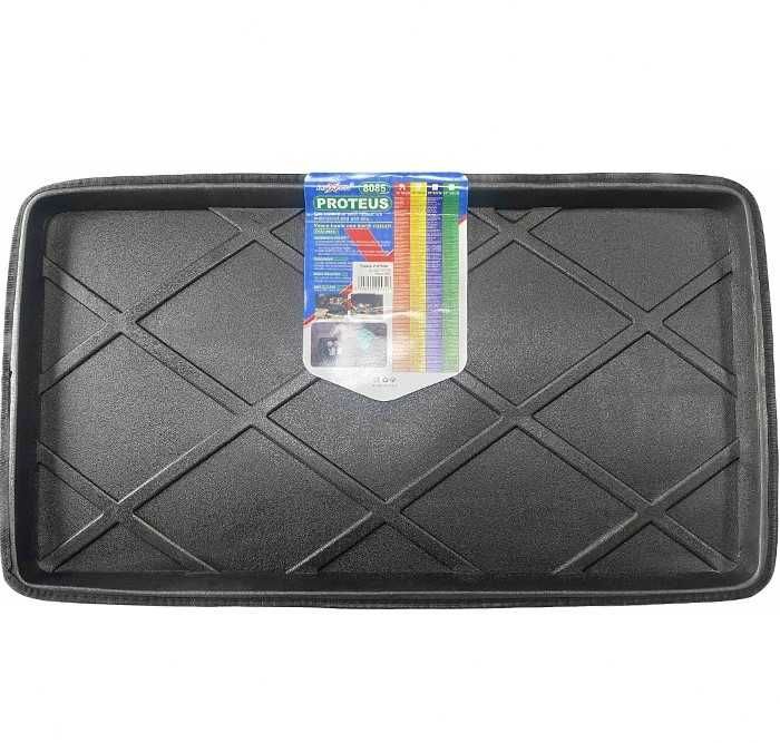 Универсална стелка за багажник на кола с предпазен борд (Черен цвят) - различни размери