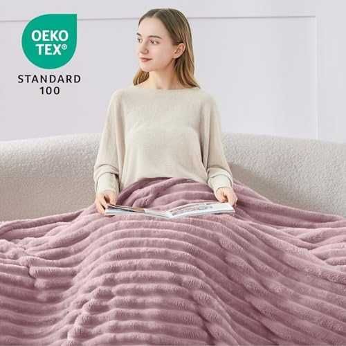 Плюшено одеяло 150x200см Corduroy Berry Purple