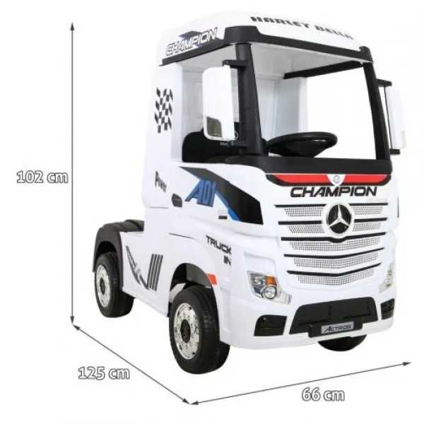 Детски Акумулаторен Камион Mercedes ACTROS, 4х4, 140W, 24V, EVA гуми
