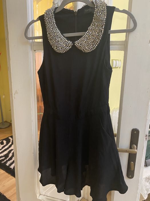 Salopeta cu guler cu margele Topshop Petite marimea 38
