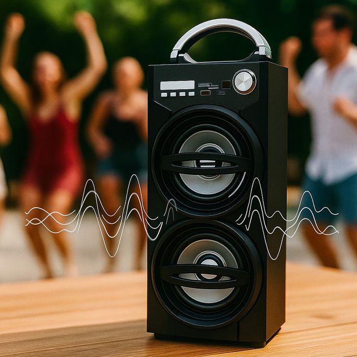 Мобилен високоговорител с мощен звук и бас