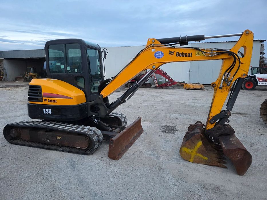 Bobcat E50 Miniexcavator pe senile 36kw /Kubota 3 cupe / 4 auxiliare