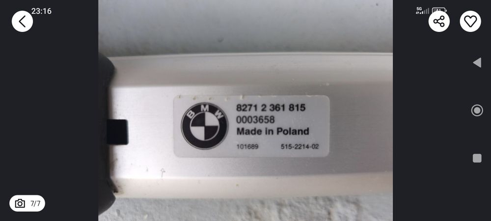 Bara spate, praguri, BMW G30,31 LCI Bernina Gray Amber, luxury