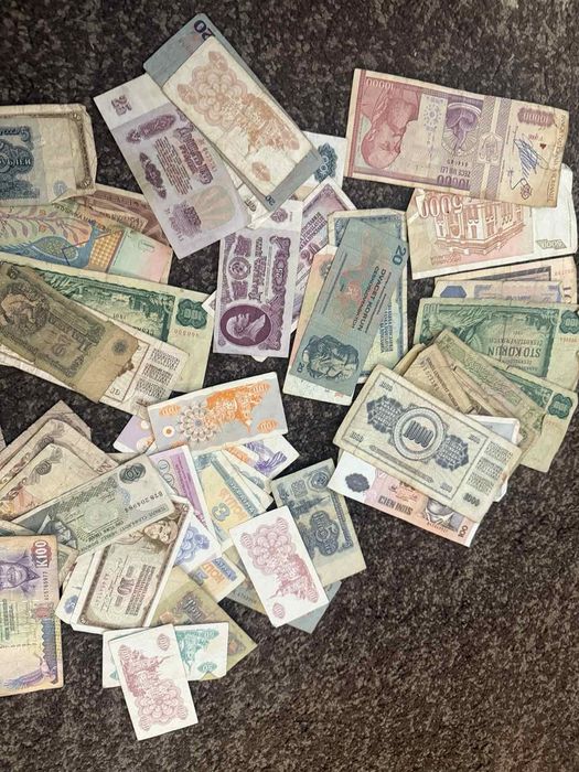 Стари чужди банкноти+монети