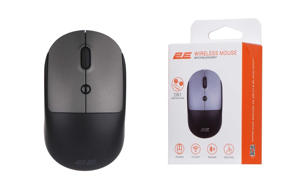 } Mouse 2E MF218 Silent WL BT Black/Gray