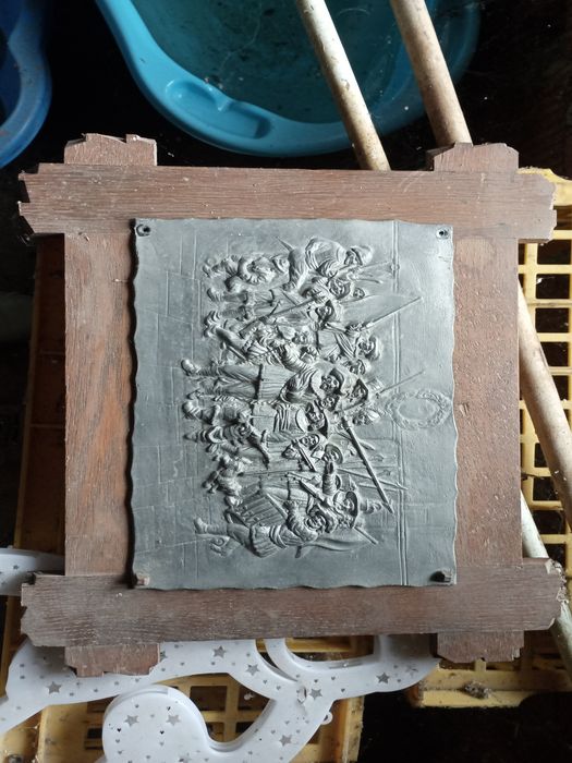 Tablou vechi și mască lemn