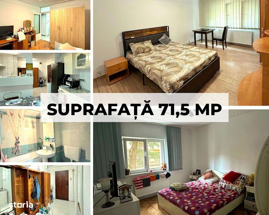 Apartament 3 camere, decomandat, centrală, zona Lipovei