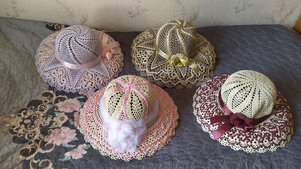 Красивая пляжная шляпа