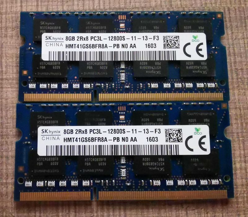 RAM SОDIMM памет 16Gb (2x 8Gb) DDR3L 1600Mhz CL11 1.35V