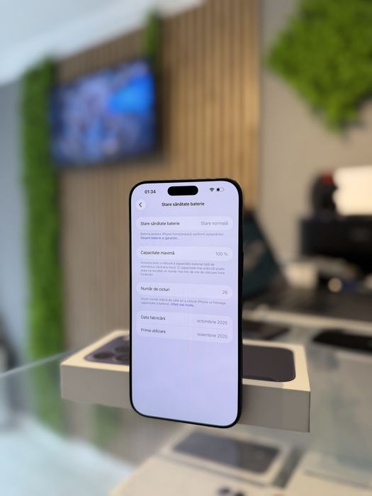 **ATS GSM**iPhone 17 Pro Max 256Gb Blue/ Baterie100%/Fact+Gar 12 luni