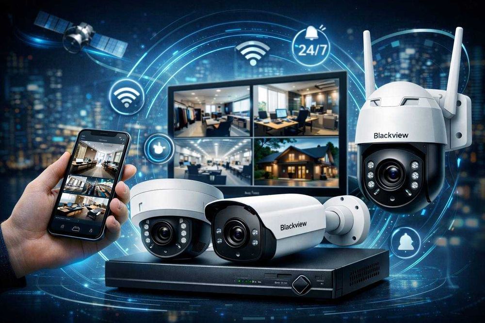 Видеонаблюдение для бизнеса Установка камер Hiwatch Blackview