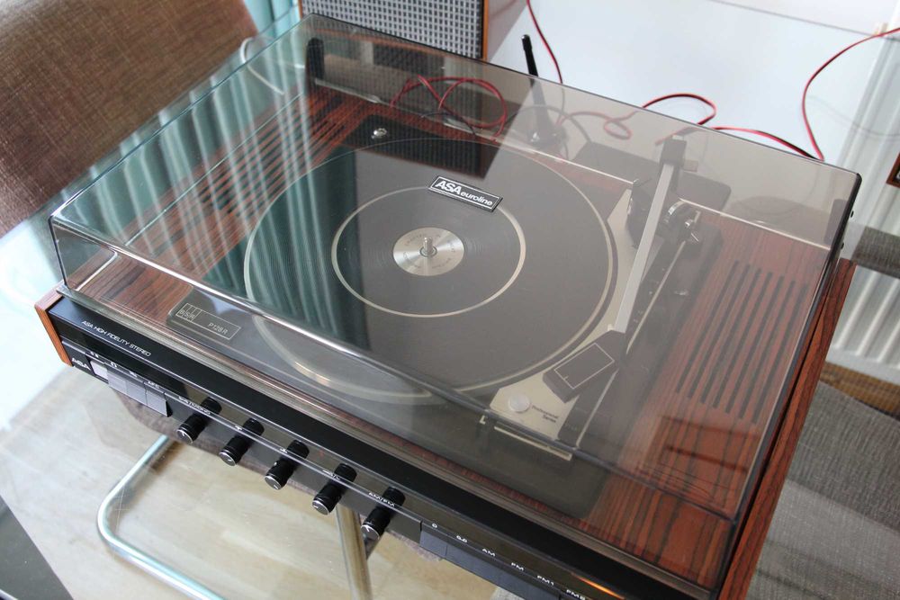 ASA 2200 Q Hi-Fi Stereo Finlanda 1974 cu pick-up englezesc BSR P 128 Professional Series si boxe Isophon HSB 5003 complet revizuit