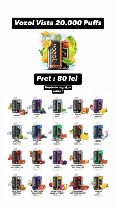 Vape Vozol Vista livrare 24/7 20.000 puffs