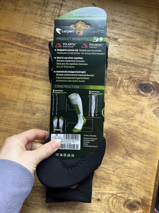 Чорапи Lorpen T3 Polartec. Размер 38-40