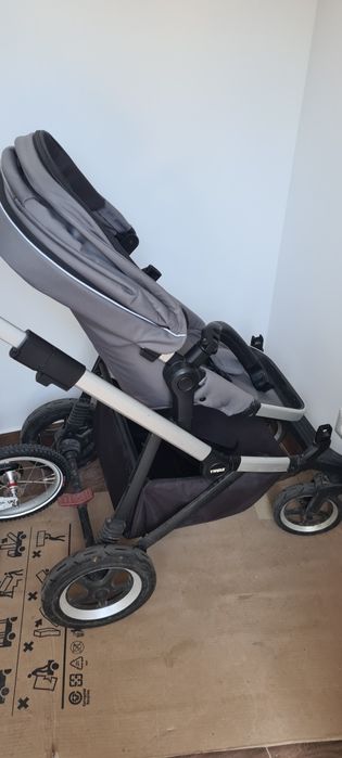 Cărucior Thule sleek gray landou și sport, cu adaptor