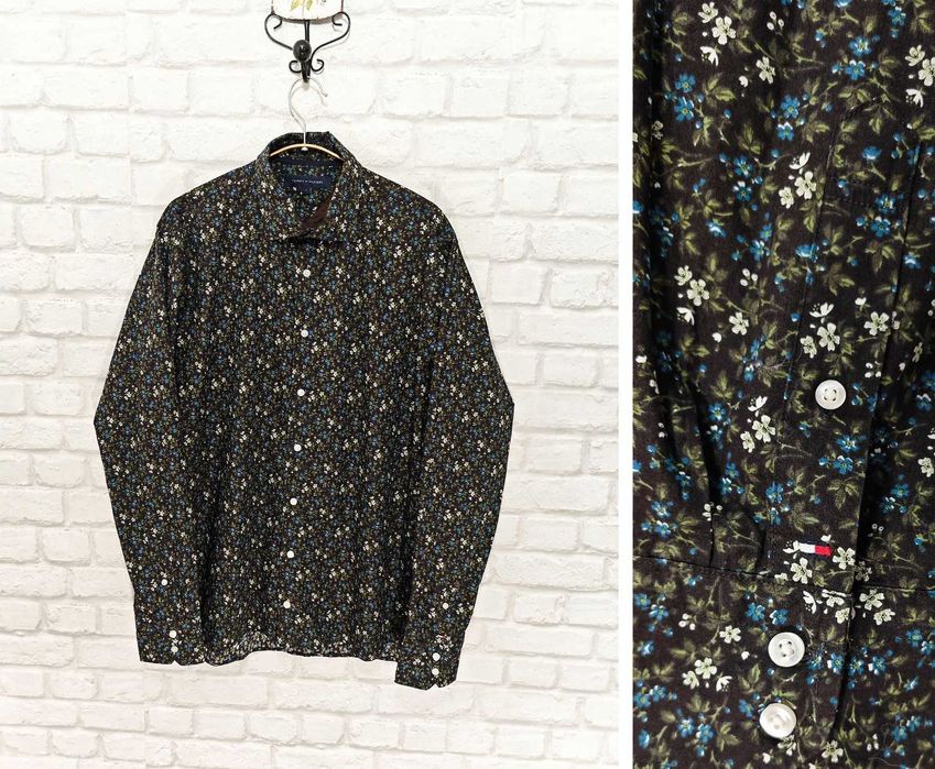 Tommy Hilfiger Оригинална флорална мъжка риза размер L